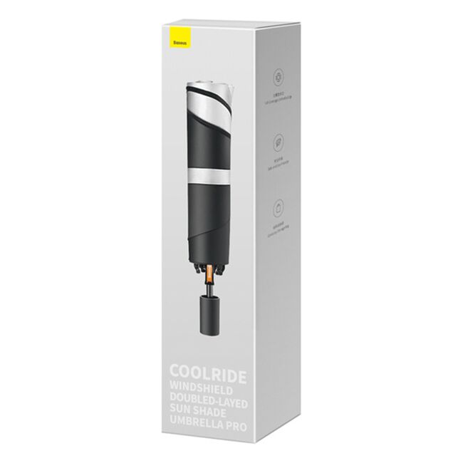 Parasolar auto pliabil tip umbrela Baseus, negru, C20656100111-00