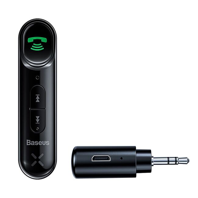 Transmitator Bluetooth, Bluetooth 5.0, Aux, 50Hz-20kHz, 145mAh Baseus, negru, BSBA-02