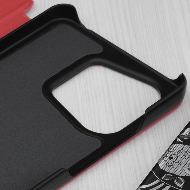 Husa Xiaomi Redmi Note 13 4G Eco Leather View flip tip carte, rosu
