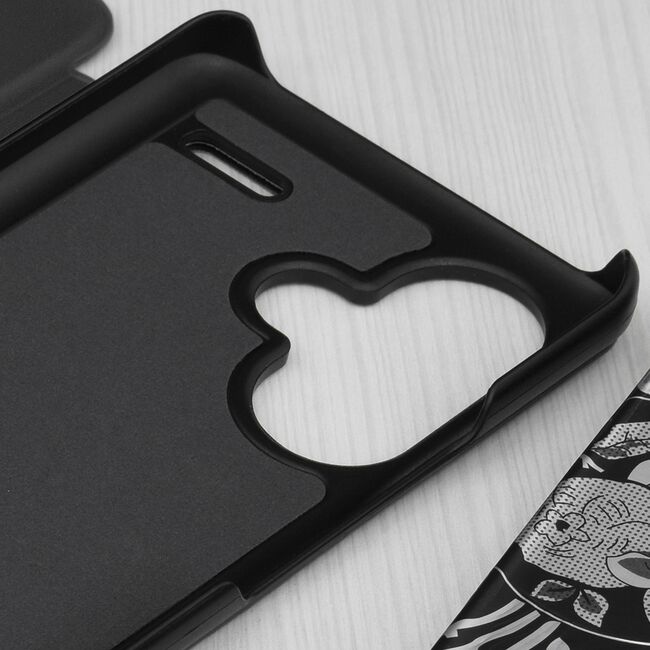 Husa Xiaomi Redmi Note 13 Pro+ Plus 5G Eco Leather View flip tip carte, negru