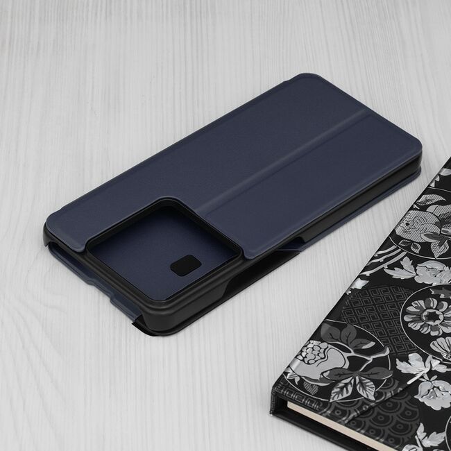 Husa Xiaomi Redmi Note 13 Pro 5G Eco Leather View flip tip carte, dark blue