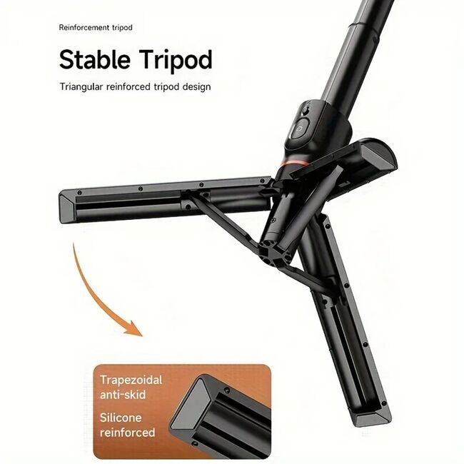 Tripod selfie stick cu telecomanda Yesido SF19, negru