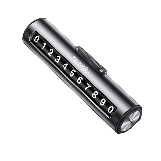 Suport numar telefon auto pentru bord Yesido C202, negru