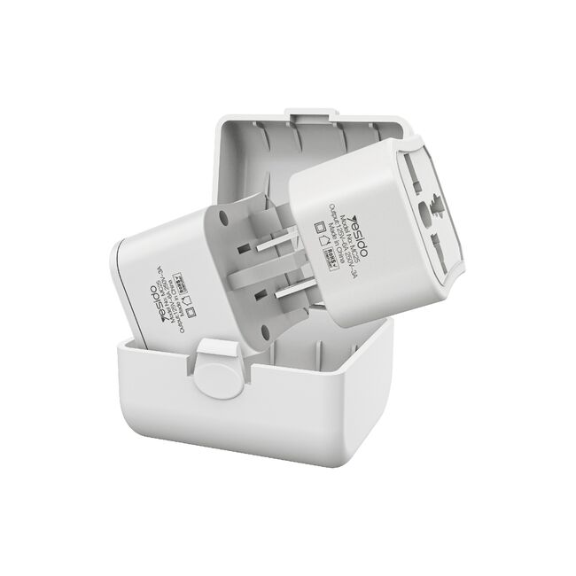 Adaptor de priza universal 750W, alb Yesido MC25