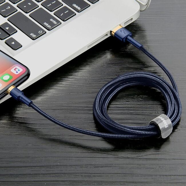 Cablu de date iPhone Baseus, QC3.0, 1.5A, 2m, CALKLF-CV3