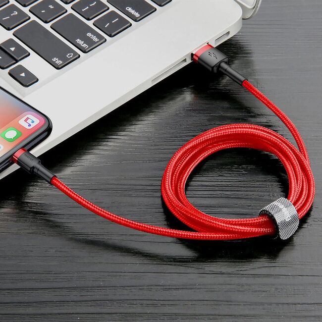 Cablu de date Lightning Baseus, QC3.0, 2A, 3m, CALKLF-R09