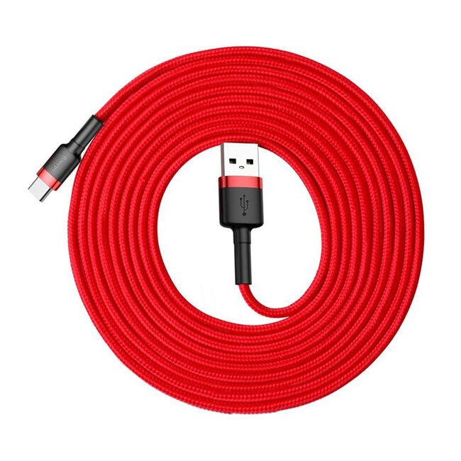 Cablu de date tip C Baseus, 2A, 3m, rosu, CATKLF-U09