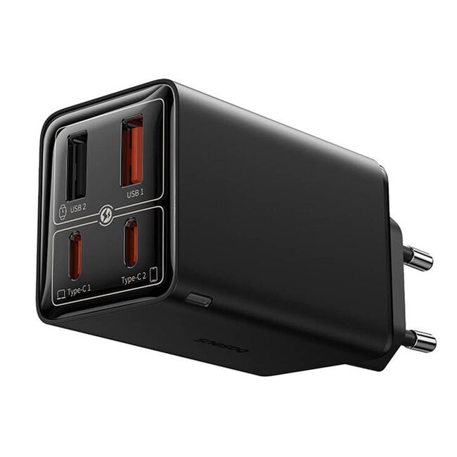 Incarcator priza GaN 2x USB, 2x Type-C, 65W Type-C Baseus, 65W, P10162701113-00