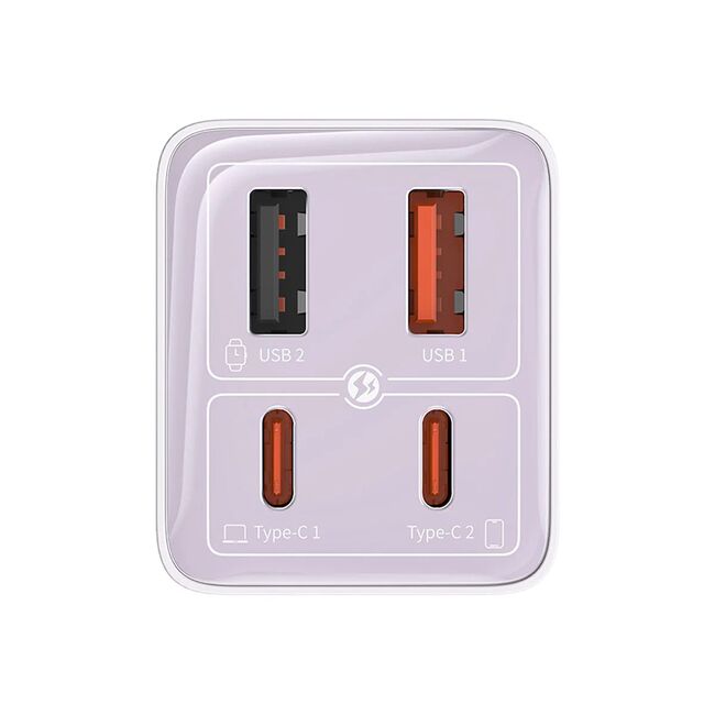 Incarcator priza GaN 2x USB, 2x Type-C, 65W, Baseus, 65W, P10162701533-00