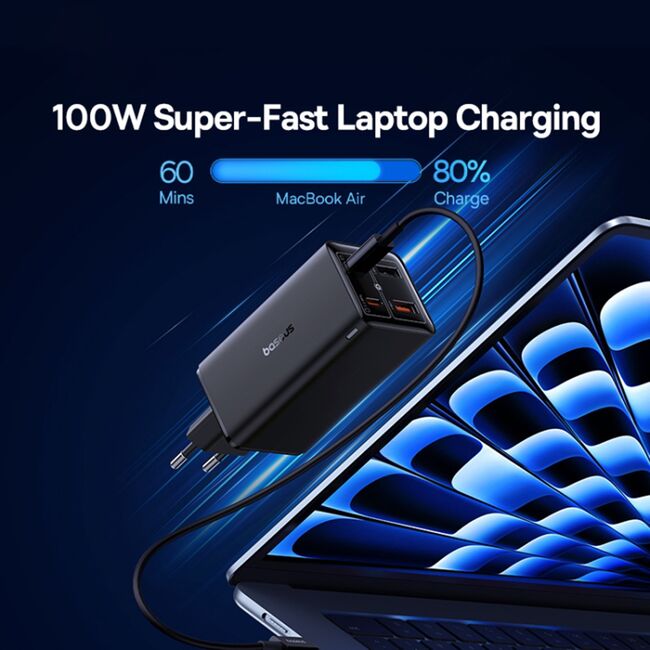 Incarcator GaN6 USB, Type-C Baseus, 100W, P10162705112-00