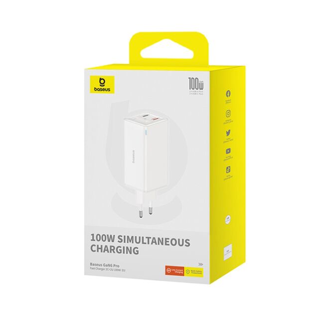 Incarcator GaN6 USB, Type-C Baseus, 100W, P10162705212-00