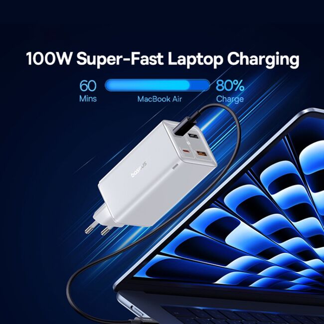Incarcator GaN6 USB, Type-C Baseus, 100W, P10162705212-00