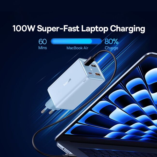 Incarcator GaN6 USB, Type-C Baseus, 100W, P10162705312-00