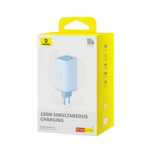 Incarcator GaN6 USB, Type-C Baseus, 100W, P10162705312-00