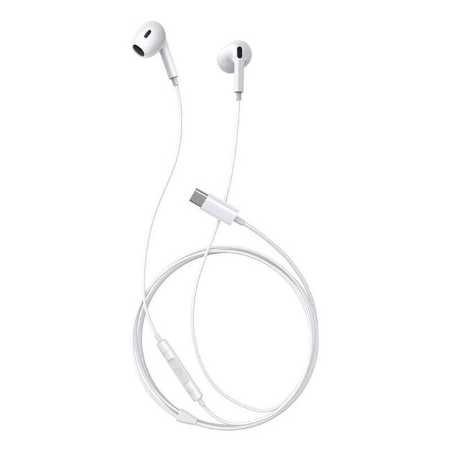 Casti cu fir audio USB-C half-in-ear Baseus Encok CZ17, alb