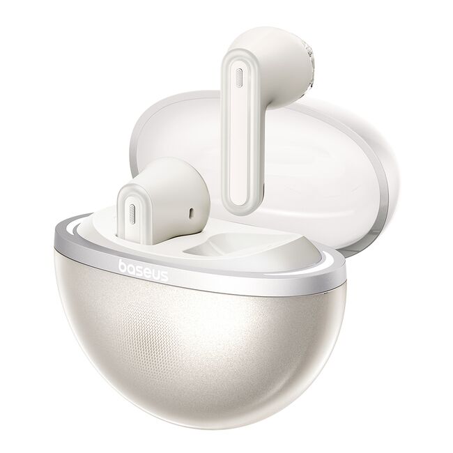 Casti wireless Earbuds half-in-ear TWS Baseus Bowie E5, alb