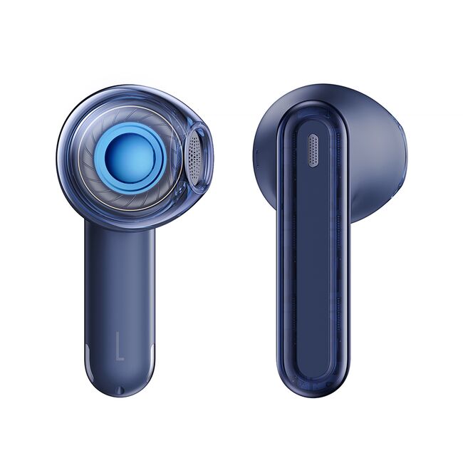Casti half-in-ear TWS Bluetooth ANC Baseus Bowie E5x, albastru