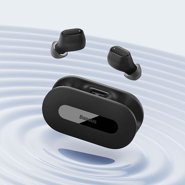 Casti Bluetooth in-ear TWS Baseus Bowie EZ10, negru