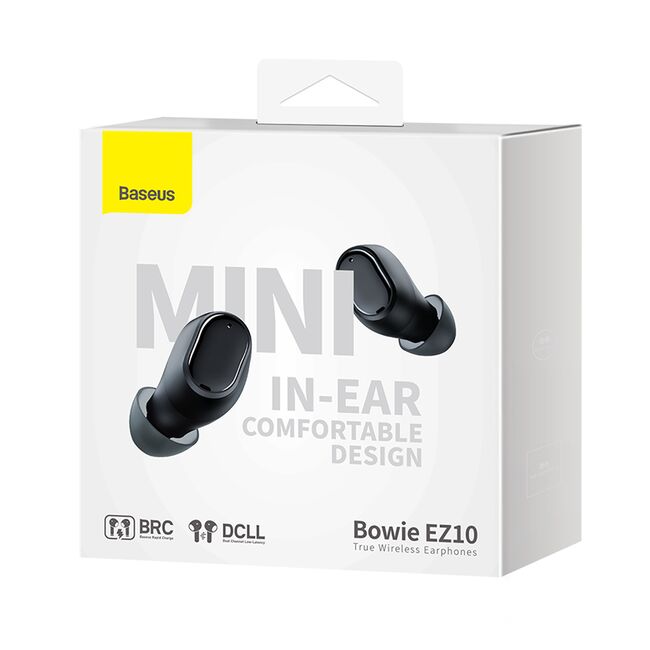 Casti Bluetooth in-ear TWS Baseus Bowie EZ10, negru