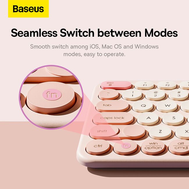 Tastatura ergonomica wireless Baseus K01A, B00955503413-00