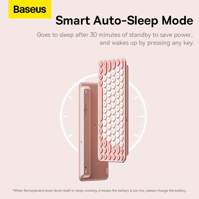 Tastatura ergonomica wireless Baseus K01A, B00955503413-00