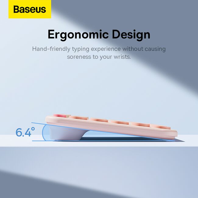 Tastatura ergonomica wireless Baseus K01A, B00955503413-00