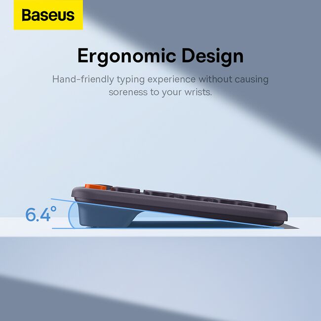 Tastatura ergonomica wireless Baseus K01B, B00955504833-00