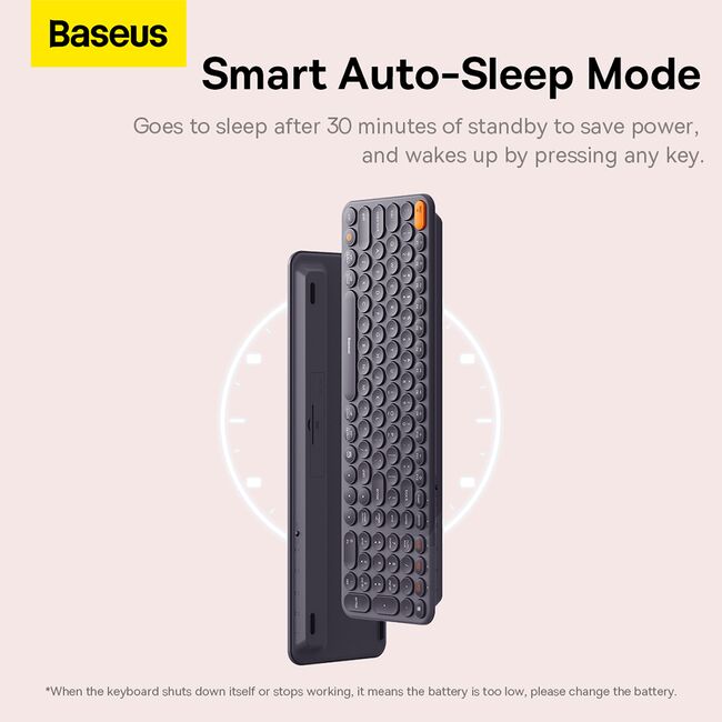 Tastatura ergonomica wireless Baseus K01B, B00955504833-00