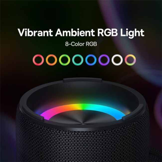 Boxa Bluetooth portabila RGB cu bass Baseus, A20067900117-00