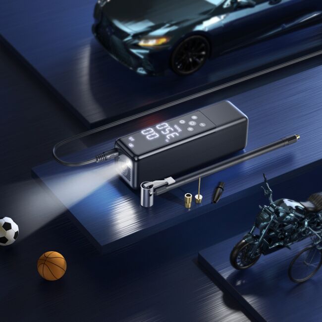 Compresor aer auto portabil Hoco ZP5, 3.5bar, negru