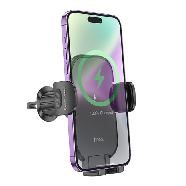 Suport telefon auto cu incarcare wireless Hoco HW4, 15W