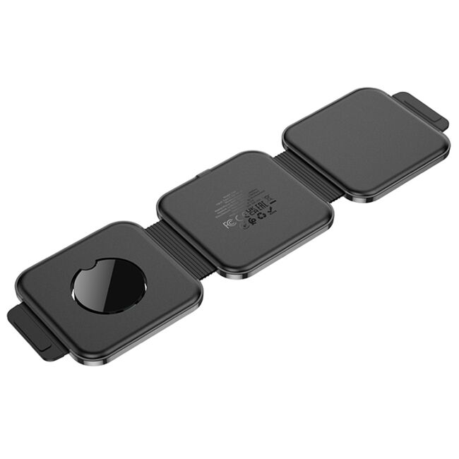 Statie de incarcare telefoane, casti, ceas Hoco CQ4, 15W, negru