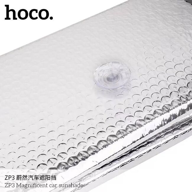 Parasolar auto parbriz Hoco ZP3, 130 x 60cm, argintiu