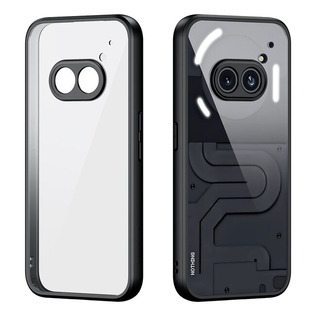 Husa Nothing Phone (2a), negru - transparent