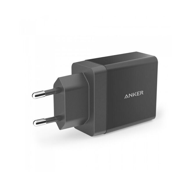Incarcator de retea Anker PowerPort 24W 2 porturi USB PowerIQ Negru