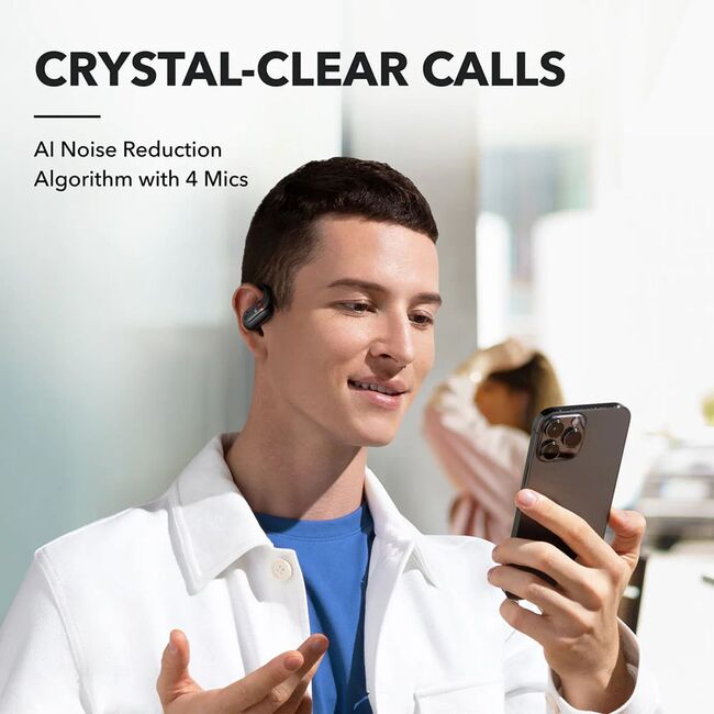 Casti Wireless Open-Ear Anker SoundCore V30i, IPX5, Autonomie 36H, Bluetooth 5.3, Negru