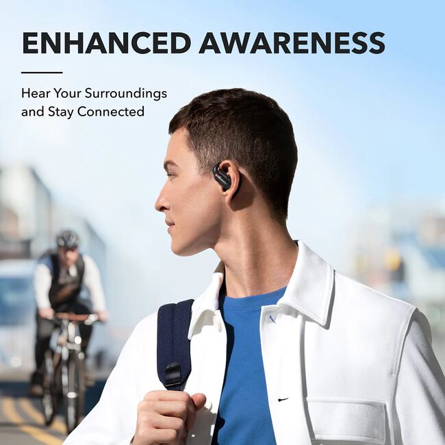 Casti Wireless Open-Ear Anker SoundCore V30i, IPX5, Autonomie 36H, Bluetooth 5.3, Negru