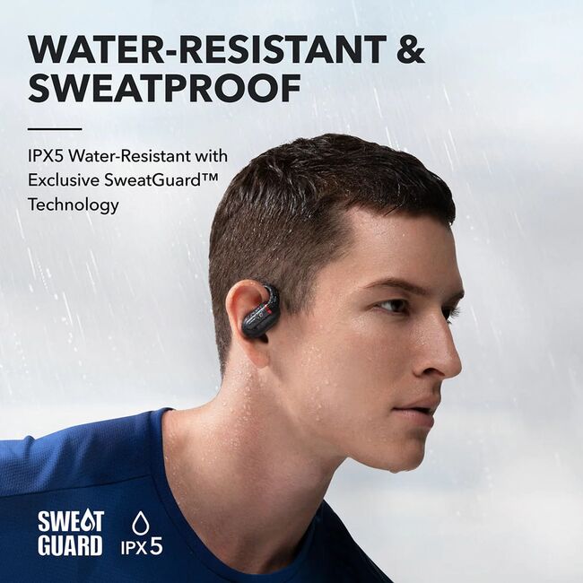 Casti Wireless Open-Ear Anker SoundCore V30i, IPX5, Autonomie 36H, Bluetooth 5.3, Negru