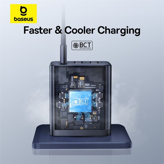 Incarcator GaN priza 2x USB, Type-C, Fast Charging, 30W Baseus, P10111402113-00