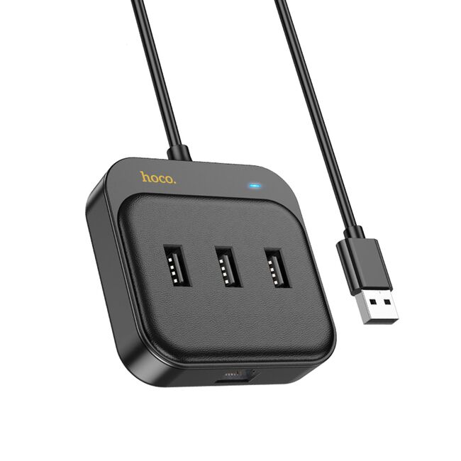 Adapter Easy Link (HB35) - 4 in 1 Gigabit Ethernet, USB la 3x USB3.0 + RJ45, 0.2m, negru