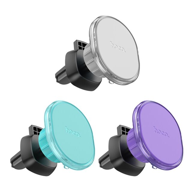 Suport telefon auto magnetic grila ventilatie Hoco H1, turcoaz