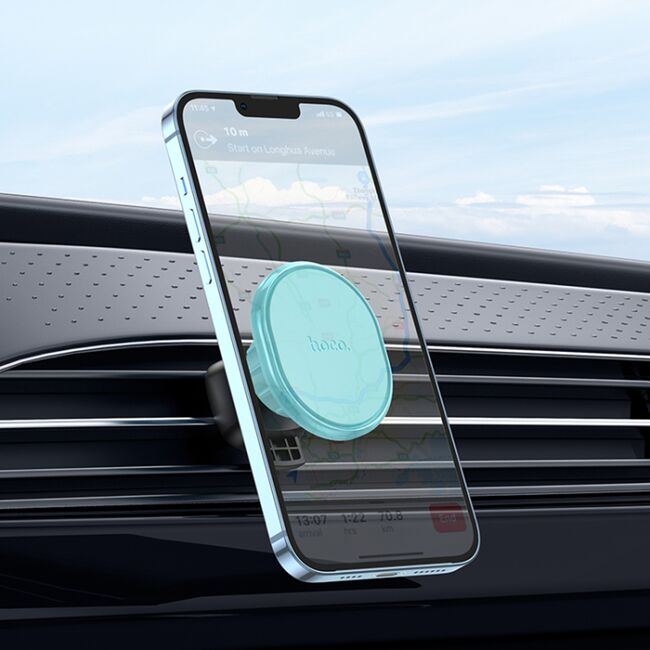 Suport telefon auto magnetic grila ventilatie Hoco H1, turcoaz