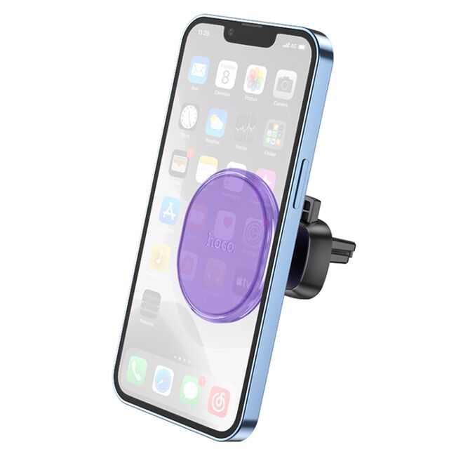 Suport telefon auto magnetic grila ventilatie Hoco H1, mov