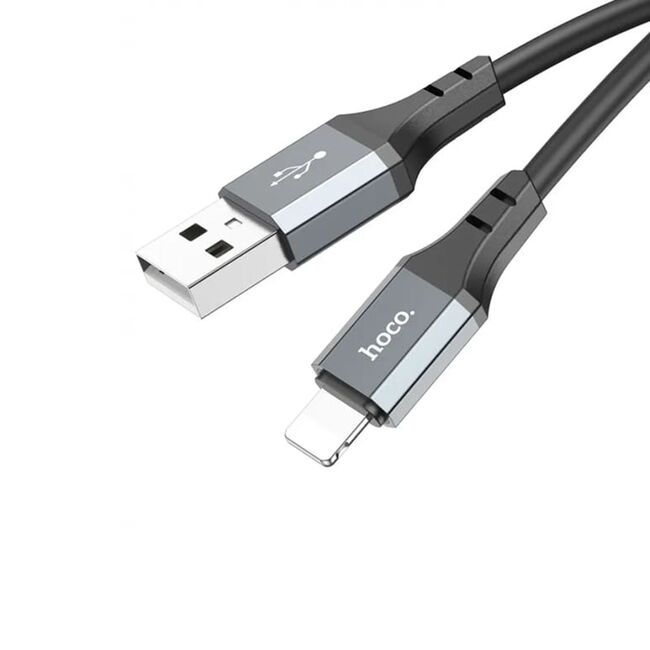 Cablu de date USB la Lightning, 2.4A, 3m Hoco X92, negru