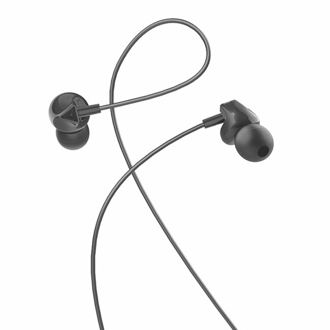 Casti in-ear cu microfon Jack Hoco M60, stereo, HiFi, 1.2m, alb