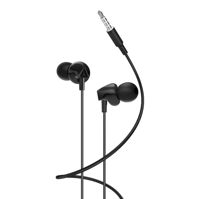 Casti in-ear cu microfon Jack Hoco M60, stereo, HiFi, 1.2m, alb