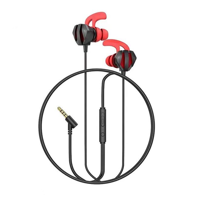 Casti gaming in-ear Jack 3.5mm cu microfon Hoco M105, negru
