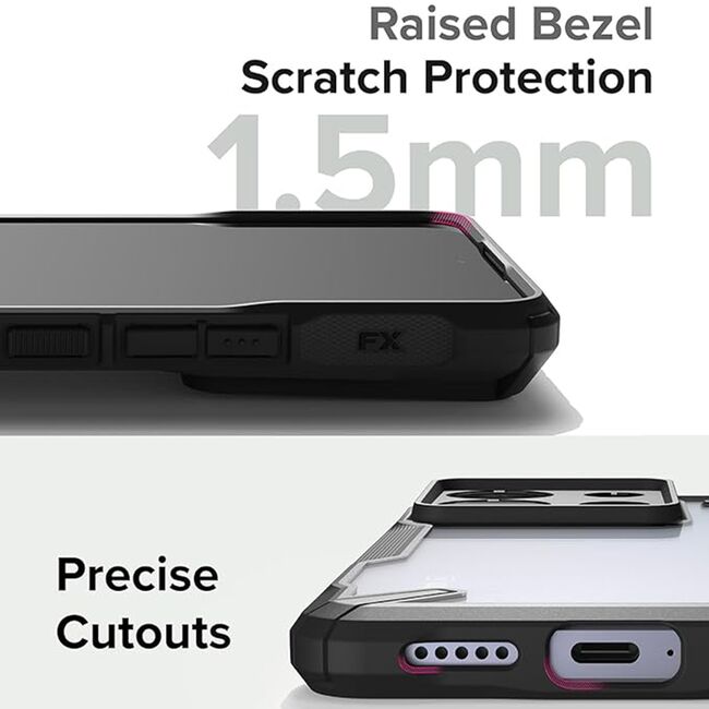 Husa Xiaomi Redmi Note 13 Pro 5G Ringke Fusion X, negru