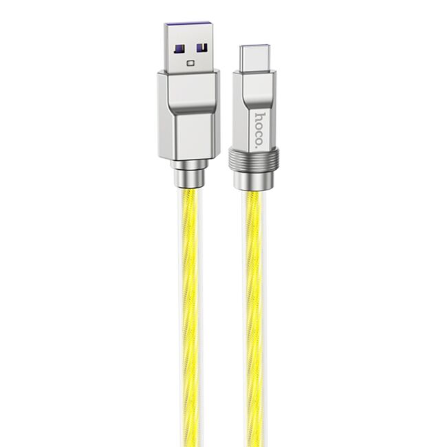 Cablu Super Fast Charge USB Type-C PD100W Hoco U113, 1m, gold