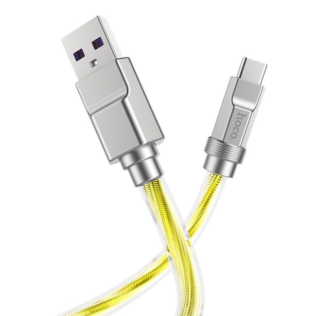 Cablu Super Fast Charge USB Type-C PD100W Hoco U113, 1m, gold